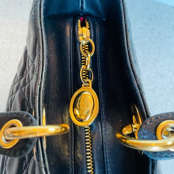 Vintage Large Dior Lady Dior in Lambskin - Picture 6 of 16